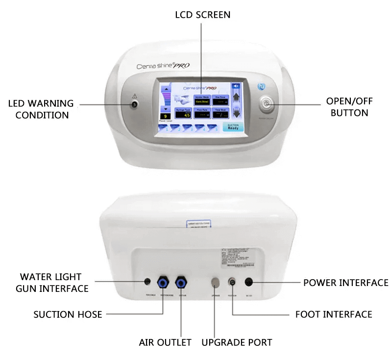 Dermashine pro vital injector 3 9pin needle mesotherapy gun -  - 10