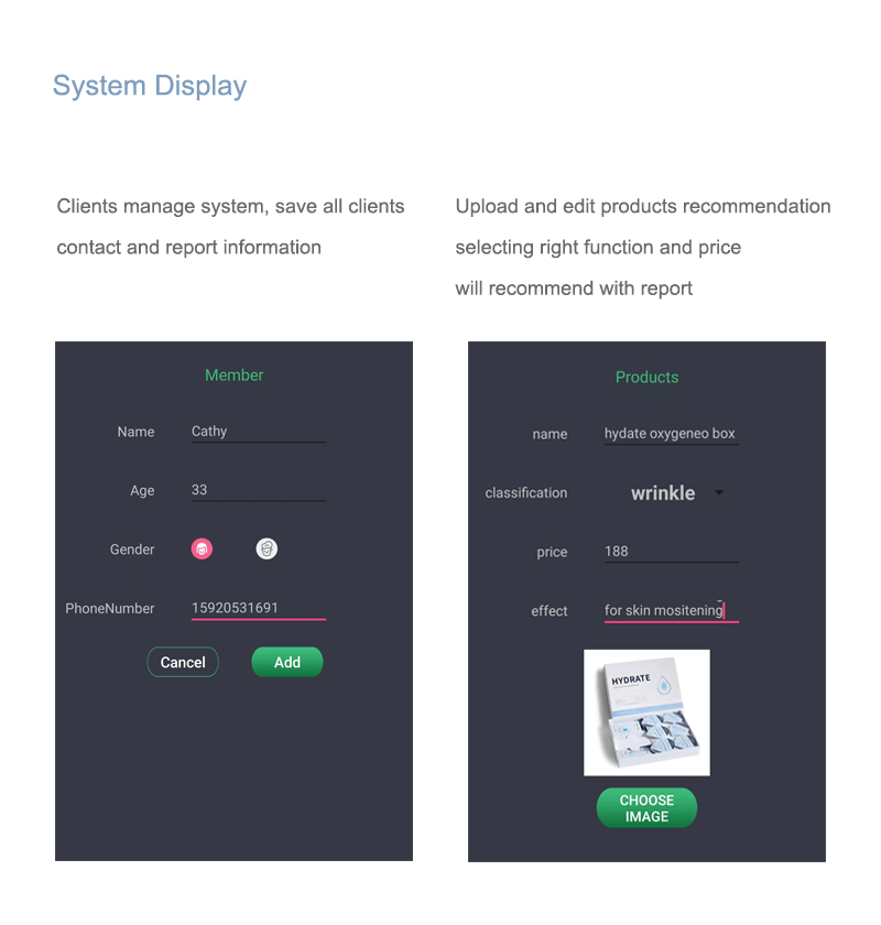 Wireless skin analysis machine connect iPad and phone use -  - 6